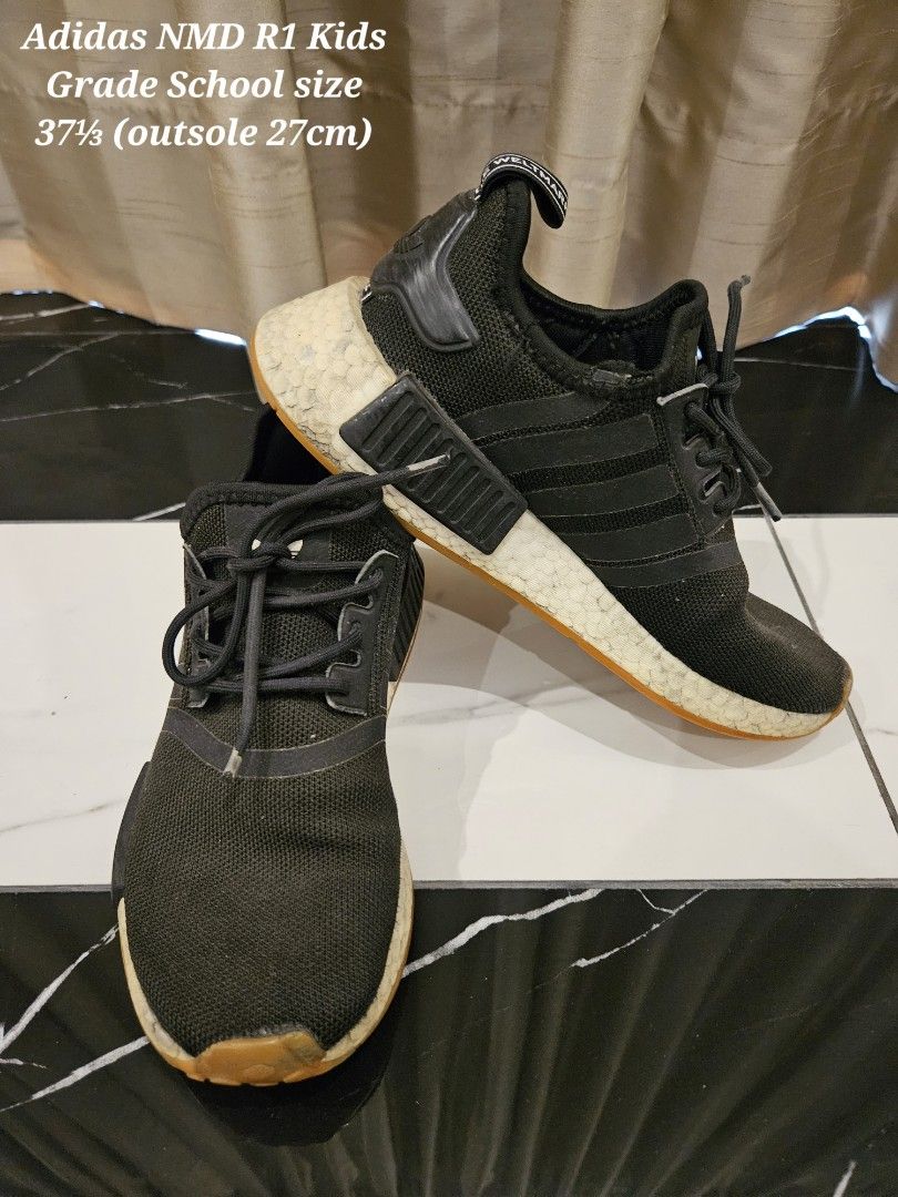 Adidas NMD R1 Kids Grade School Size 37 outsole 27cm Bayi Anak Baju Anak Laki laki 8 hingga 12 tahun di Carousell