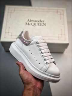 (WMNS) Alexander McQueen Oversized Sneaker 'White Dream Blue' 553770WHGP7-9048 US 10½