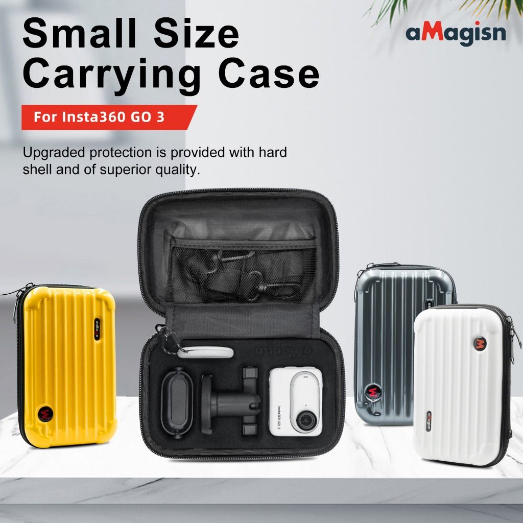 aMagisn Small Carry Case Bag For Insta360 Go 3 Photography