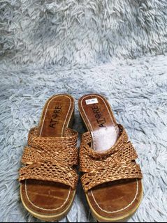 Atore Brown Slide Sandals