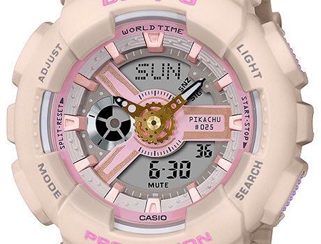 Authentic BABY G Pok mon Pikachu in a Camouflage Pattern Watch