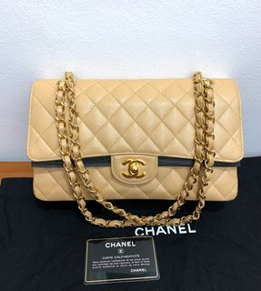 Chanel Beige Caviar Medium Classic Double Flap Bag, myGemma, QA