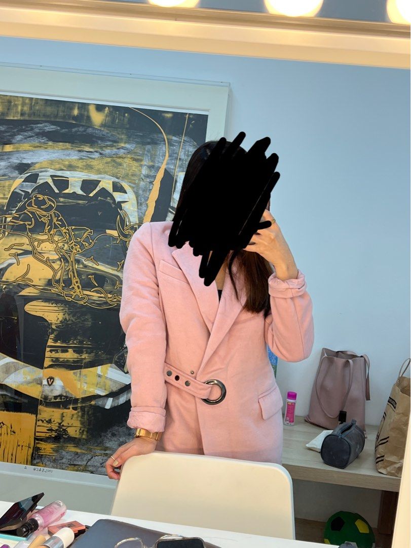 Baby pink coat (Category: Coats, Jackets and Outerwear) located in Angeles City. Submitted by aimscloset (Listing ID 1262145078, Image 1). Description: Super super nice in actual Used only once.