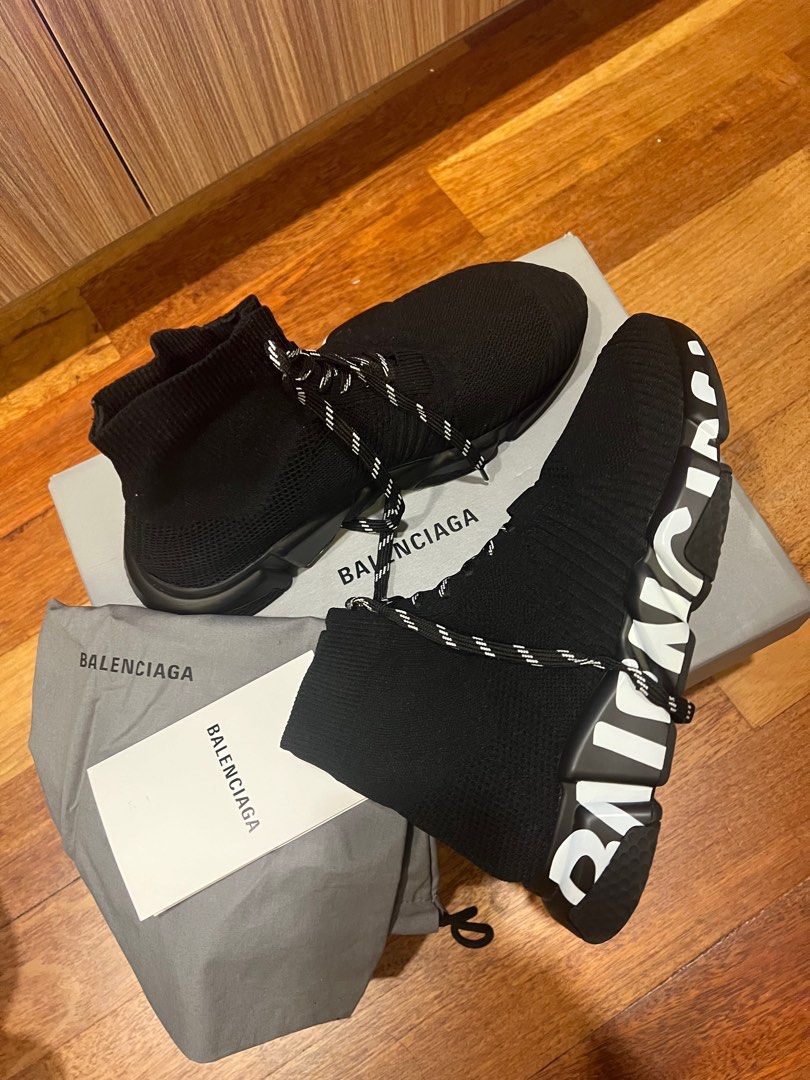 Balenciaga Speed Lace Up Sneakers Men s Fashion Footwear