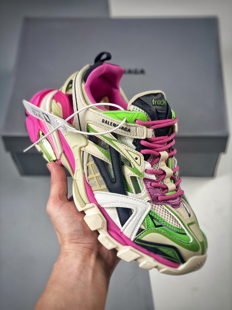 Balenciaga track 2 pink and green deals