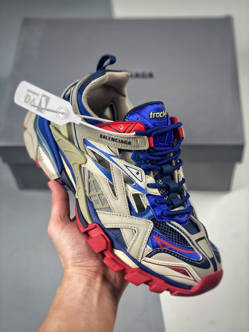 Red and blue balenciaga track 2025