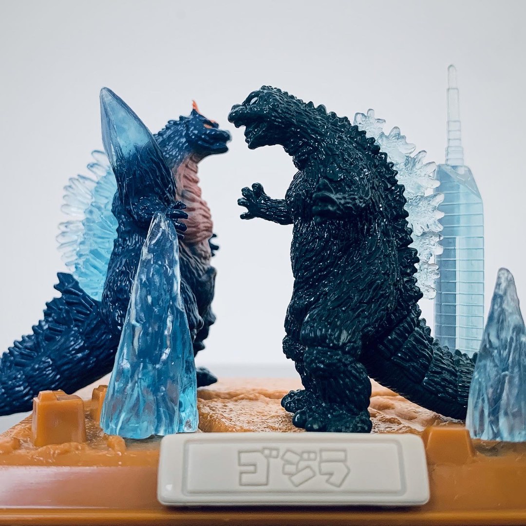 ゴジラ ヘドラ ソフビ】ムービーモンスター ゴジラ1968 ゴジラ1971