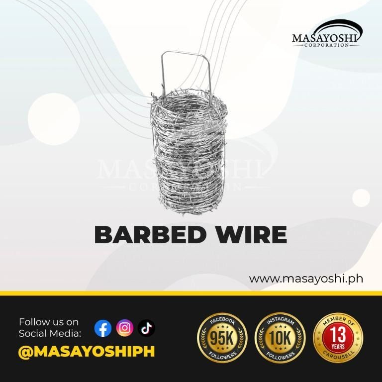 Barbed Wire and Cyclone Wire Fencing Equipment Security Fence