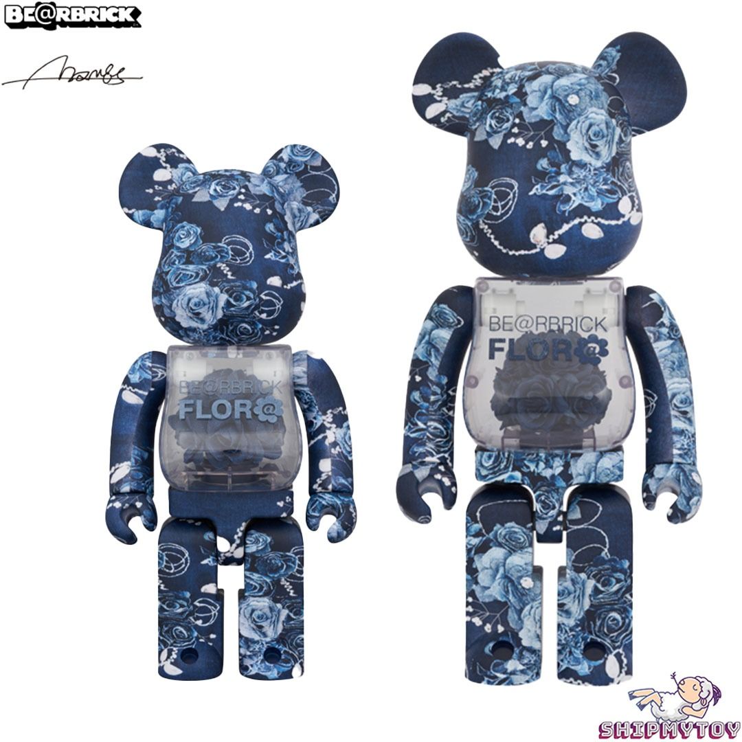 Bearbrick Flor@ Denim 400 - US