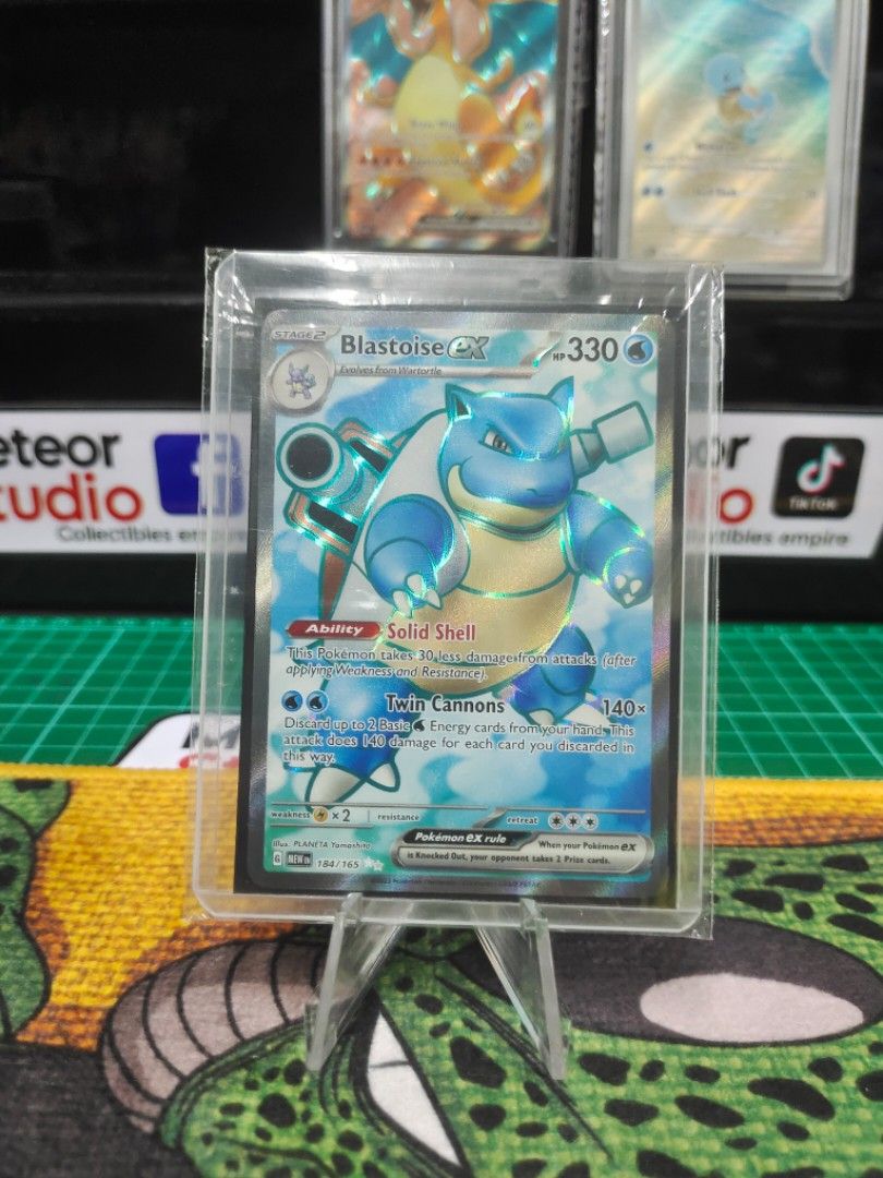 BLASTOISE EX 184 / 165 FULL ART SECRET RARE, Hobbies & Toys, Toys & Games on Carousell