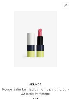 Hermes, Makeup, Hermes Paris Rouge Levres Matte Satin Lipstick Orange Box  Vip Gift Travel Size