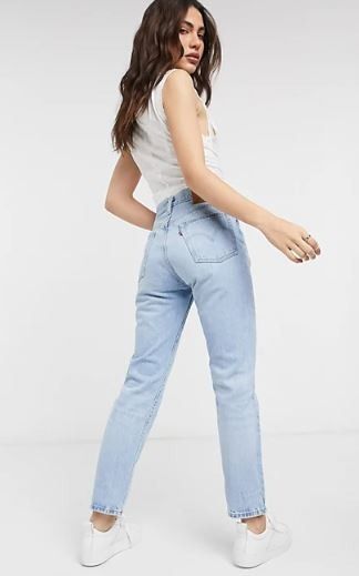 Levi's 501 crop jean in best sale light wash