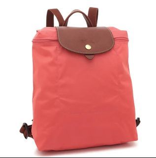 Longchamp Women's Le Pliage Club Nylon Foldable Backpack - Orange