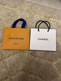 LOUIS VUITTON AUTHENTIC BOX AND PAPERBAG SET (also with ribbon and gift  dedication tag) - IN PERFECT BRAND NEW CONDITION - HARD MAGNETIC BOX (LV),  Luxury, Bags & Wallets on Carousell