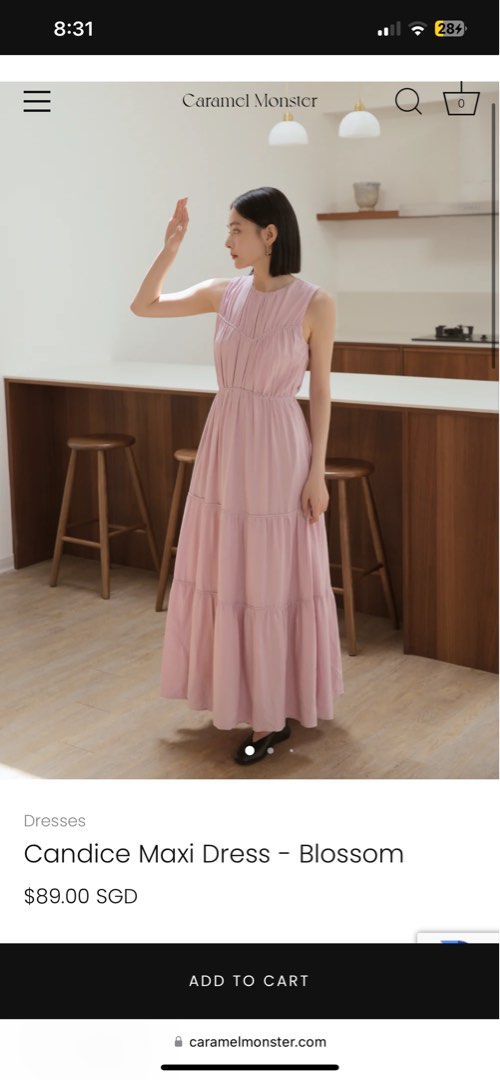 Caramel Monster Candice dress, Women's Fashion, Dresses & Sets, Dresses on Carousell