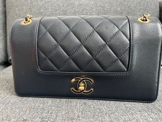 Chanel 22k hobo pink full set logo 腋下包手袋單肩包, 名牌, 手袋及