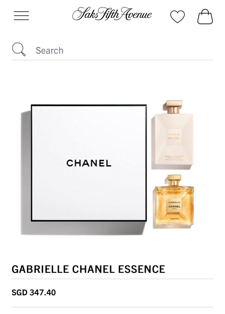 Chanel Gabrielle Gift Set - Essence and Body Lotion, Beauty