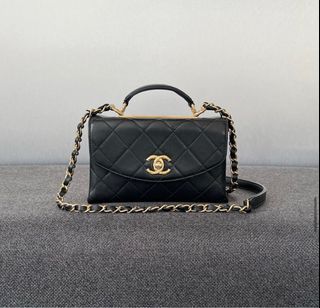 Chanel Top Handle Timeless Classique Beige Leather ref.591540