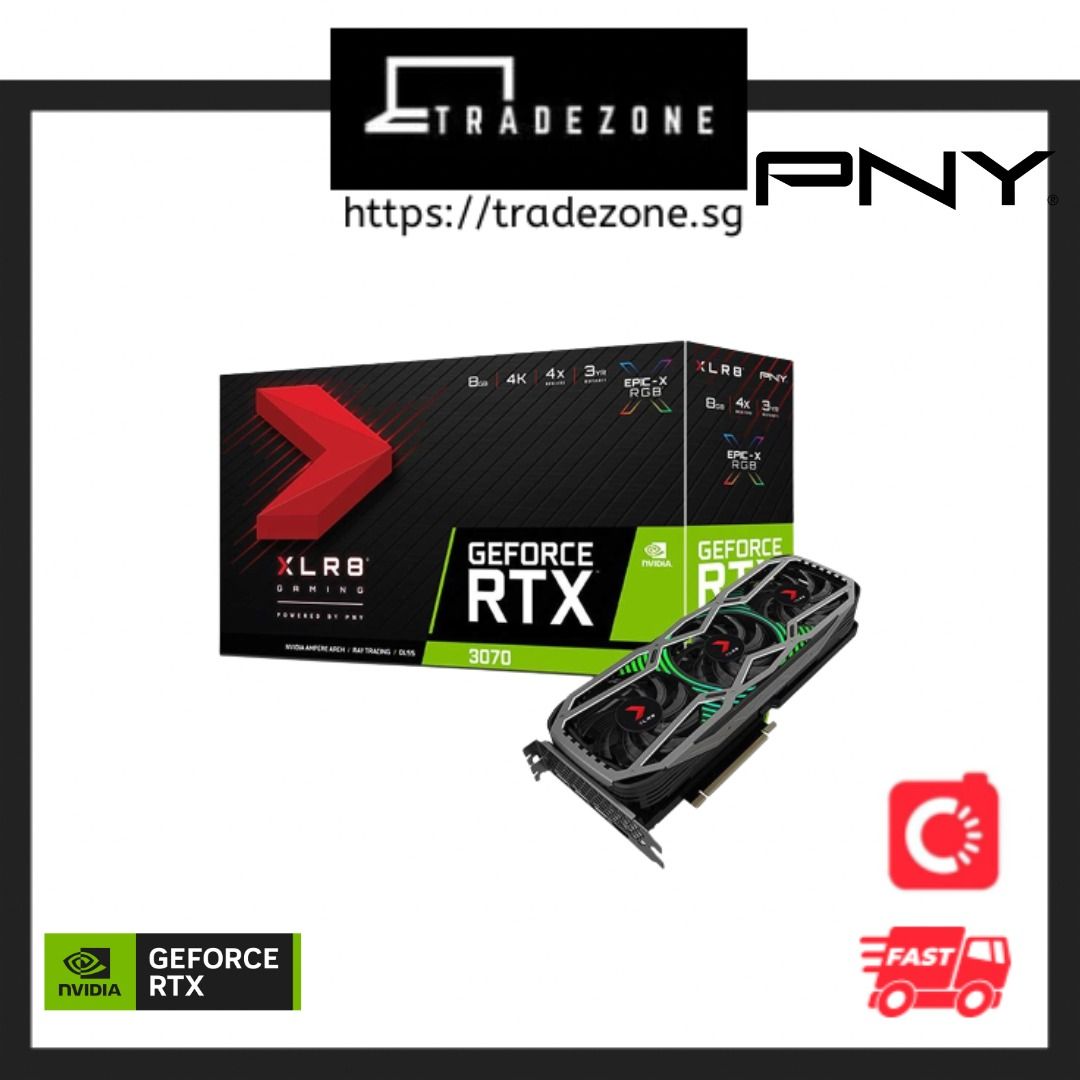 NVIDIA GeForce RTX 3070 8GB XLR8 Gaming Graphics Cards