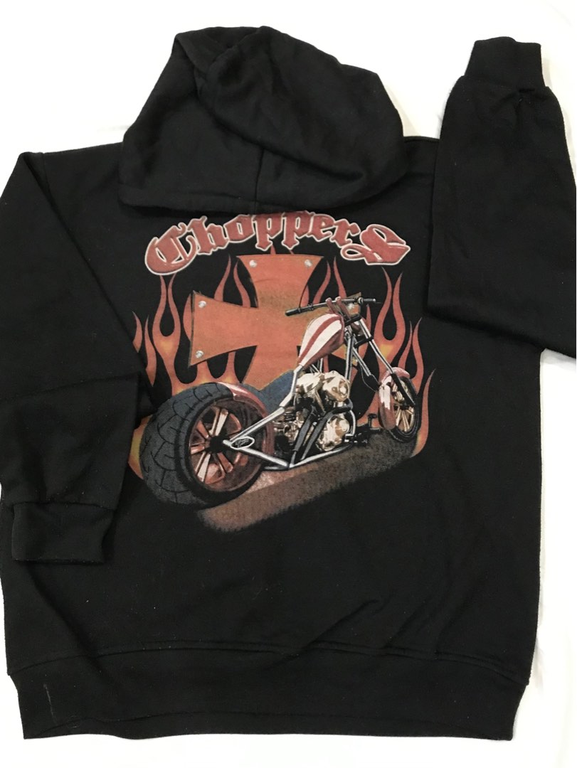 Choppers Hoodie, Men's Fashion, Tops & Sets, Hoodies on Carousell