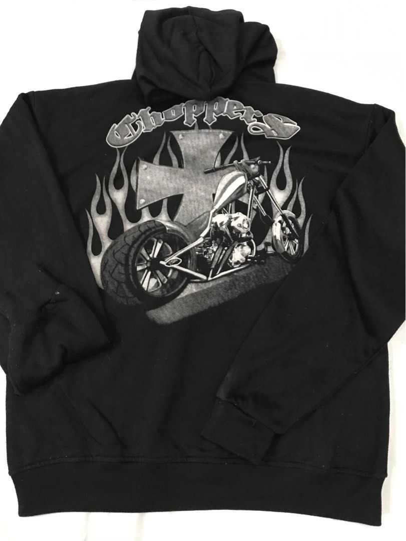 Choppers Hoodie, Men's Fashion, Tops & Sets, Hoodies on Carousell