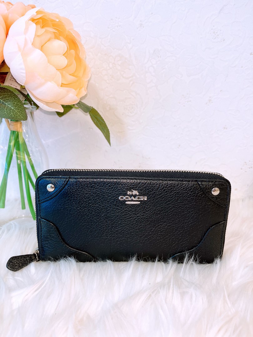 Black and 2025 silver coach wallet