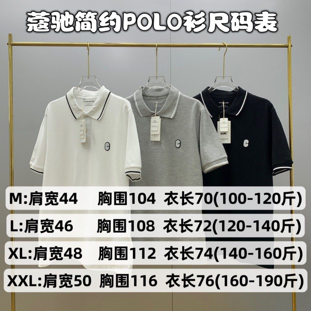 Coach Outlet Polo Shirt with Signature Details, Men's Fashion, Tops