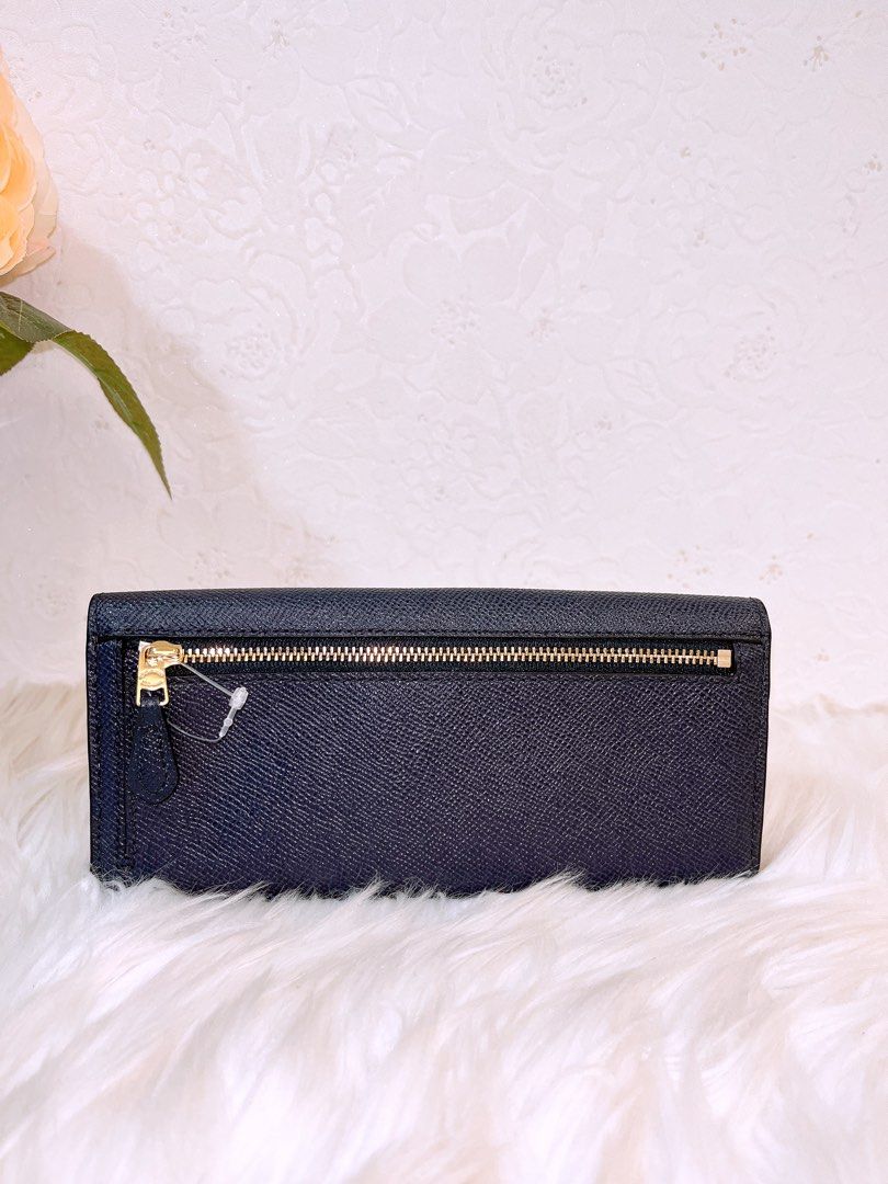 Large crossgrain leather slim wallet deals
