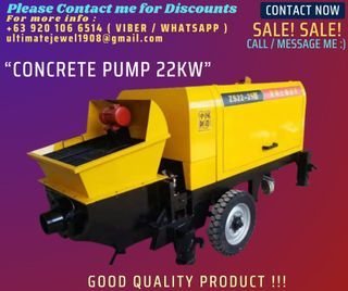 Concrete Mini Pump 22KW Hand Concrete Pump Mixer - Brand New and Easy To Use