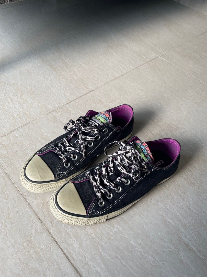 Converse ox multi tongue trainers hotsell