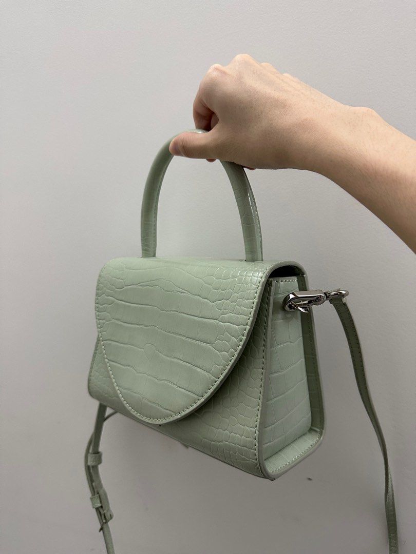 Charles and keith hotsell structured top handle bag