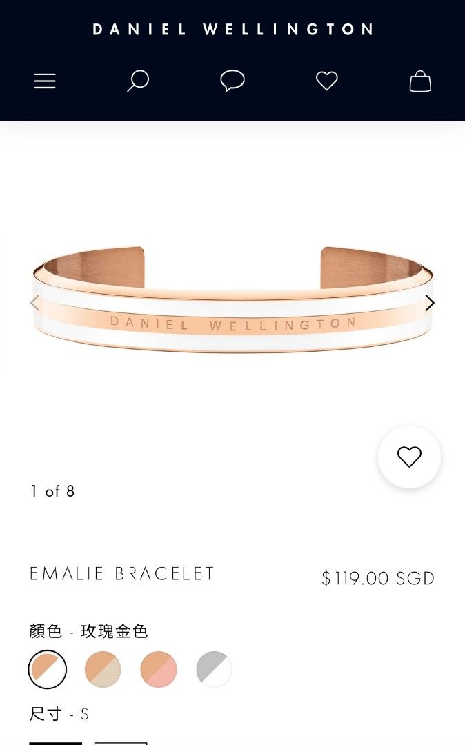 Daniel wellington clearance bracelet rose gold