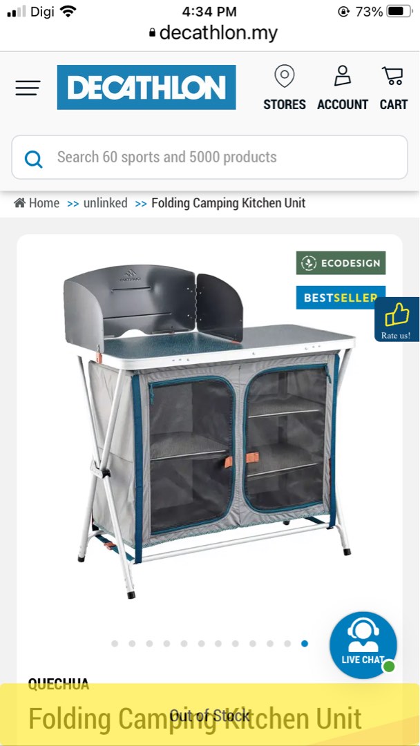 Decathlon camping kitchen, Sports Equipment, Hiking & Camping on Carousell