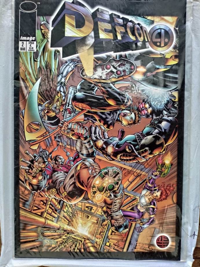 Defcon 4 Wildstorm Image Comic Cyberpunk (Category: Comics & Manga) located in Paranaque City. Submitted by otakuri (Listing ID 1262171679, Image 2). Description: FS: Defcon 4 Wildstorm Image - Set inc;ludes 4 issues. - Setting futuristic cyberpunk world. - What you see is what you get. - Fine condition. This are old comics so manage your expectations. Bawal sa maarte. - Selling as set only. WIll not break the set. - Meet up at Sucat Paranaque, (