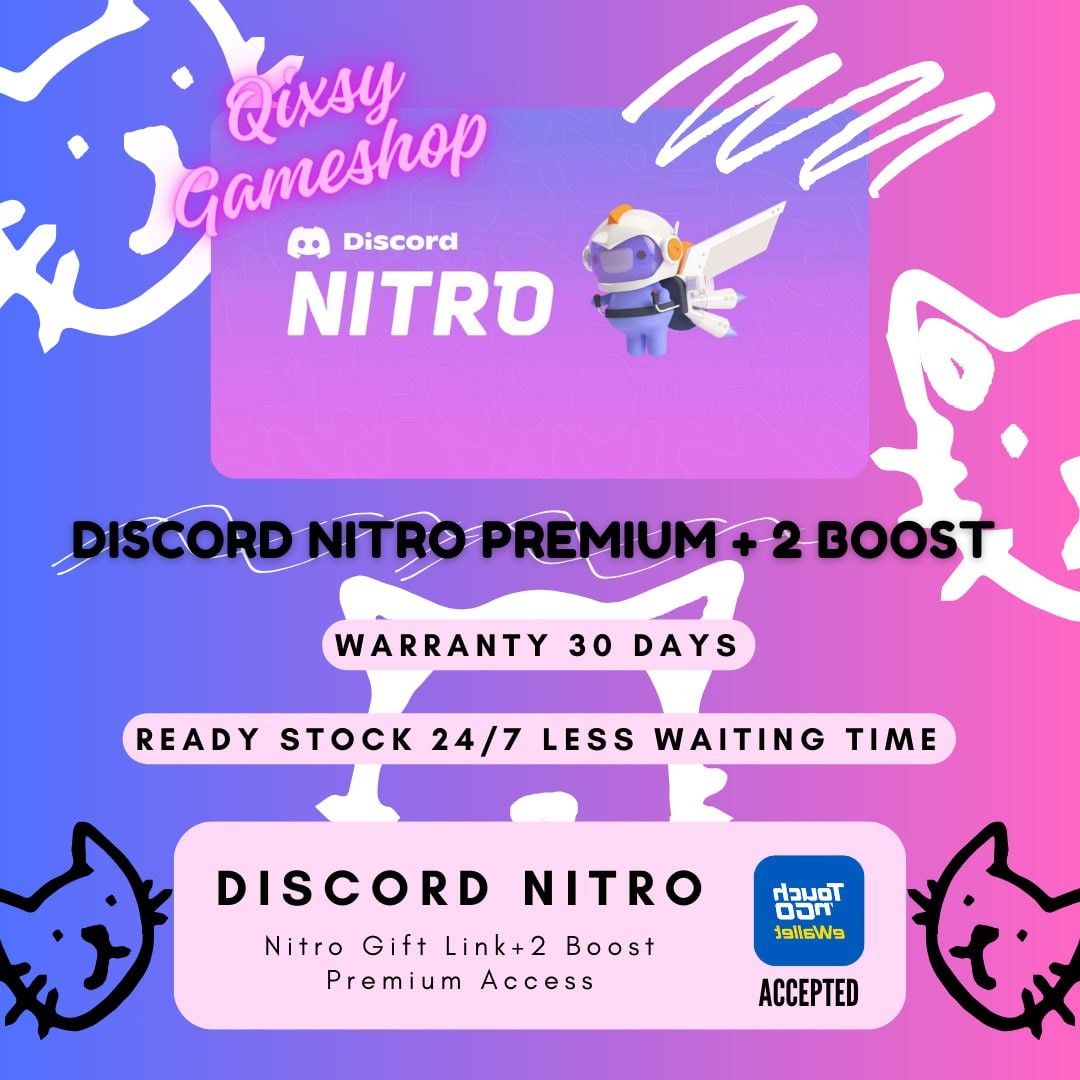 DISCORD NITRO PREMIUM CHEAPEST, Tickets & Vouchers, Vouchers on Carousell