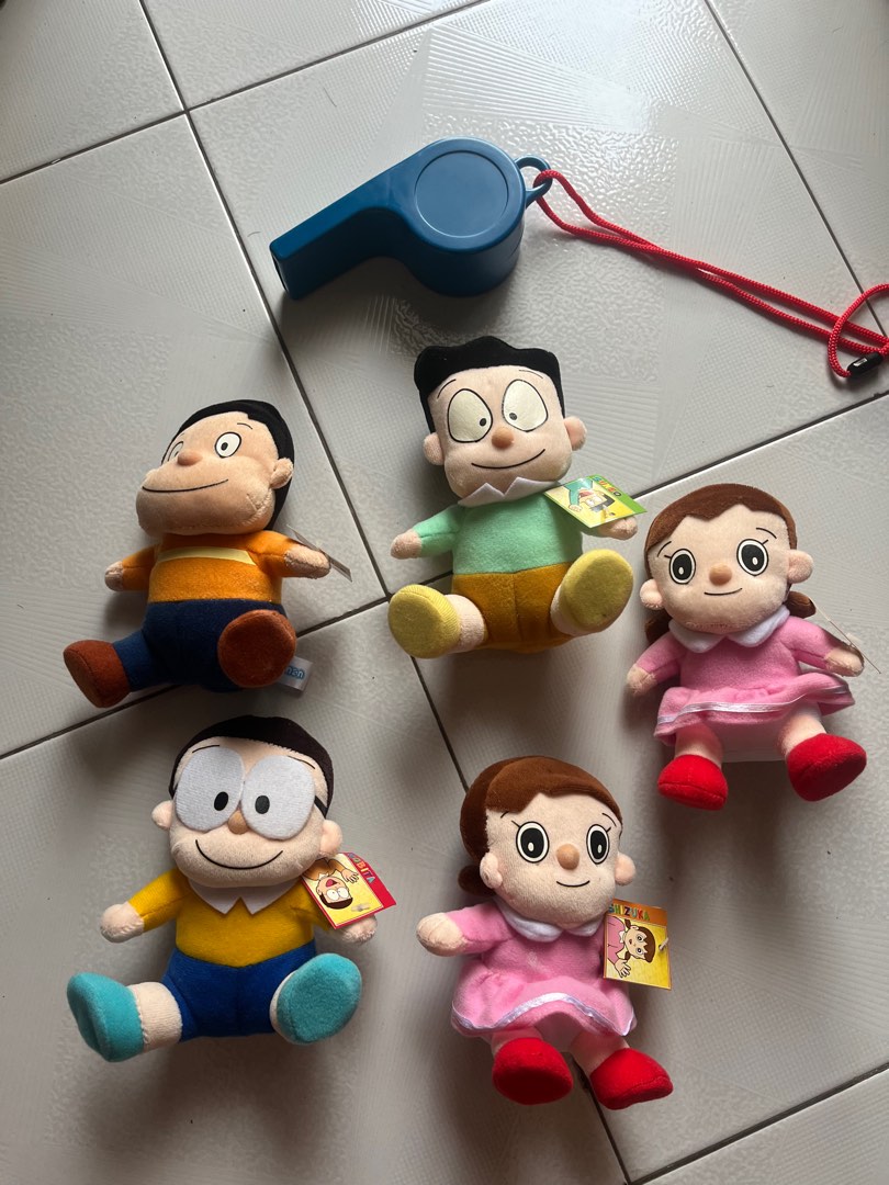 DORAEMON SOFT TOYS SET NOBITA SUNIO Hobbies Toys Toys Games