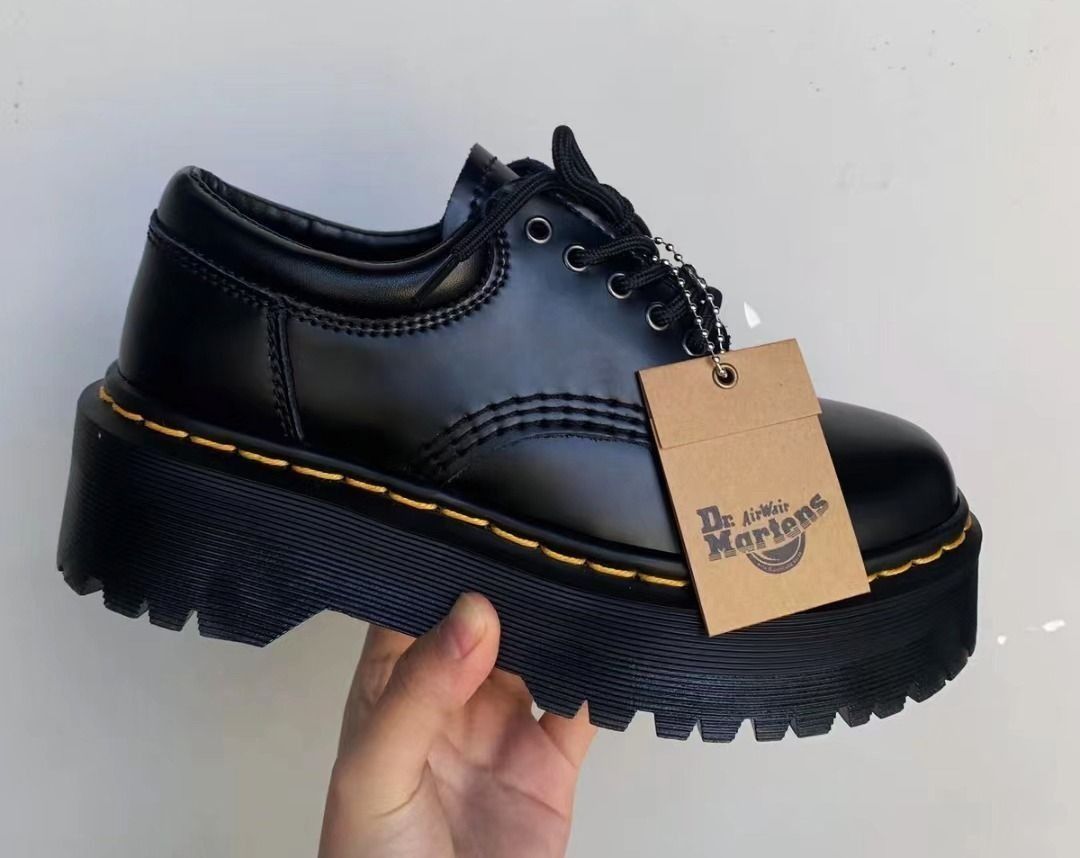 Dr.martens 馬汀博士厚底真皮5孔英倫風百搭松糕男女同款, 女裝, 鞋, 靴