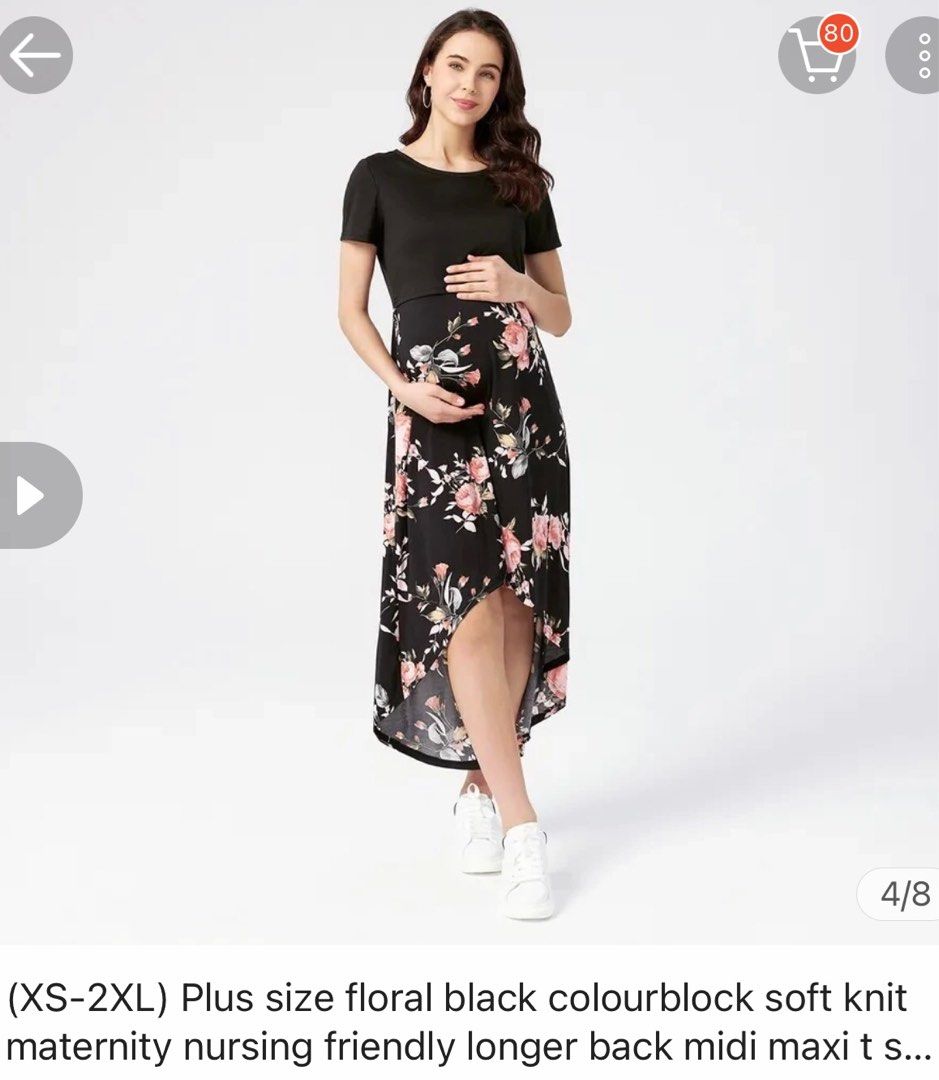 Elegant top nursing dress