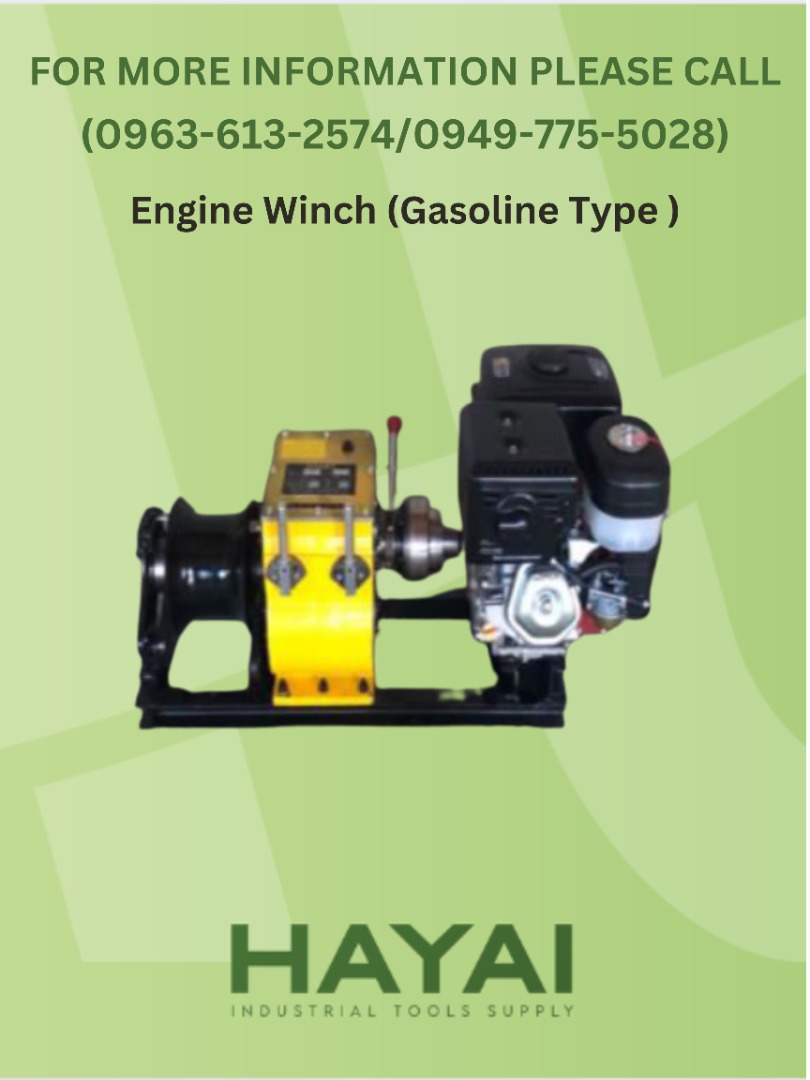 Engine Winch ( Gasoline Type ), Commercial & Industrial, Construction ...