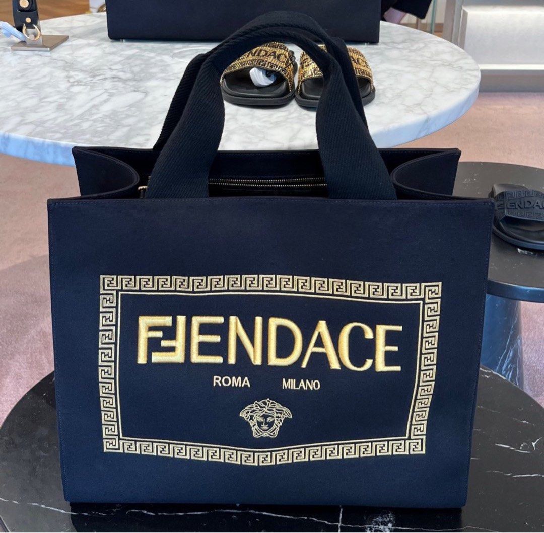 Fendi x Versace Tote Bag, Luxury, Bags & Wallets on Carousell