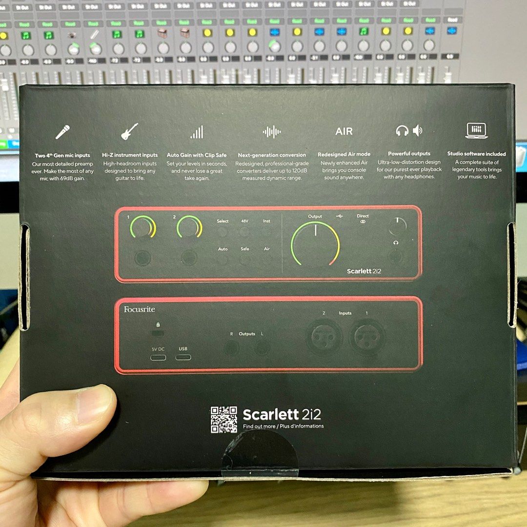 SCARLETT 2i2 G4 Usb audio interface Focusrite