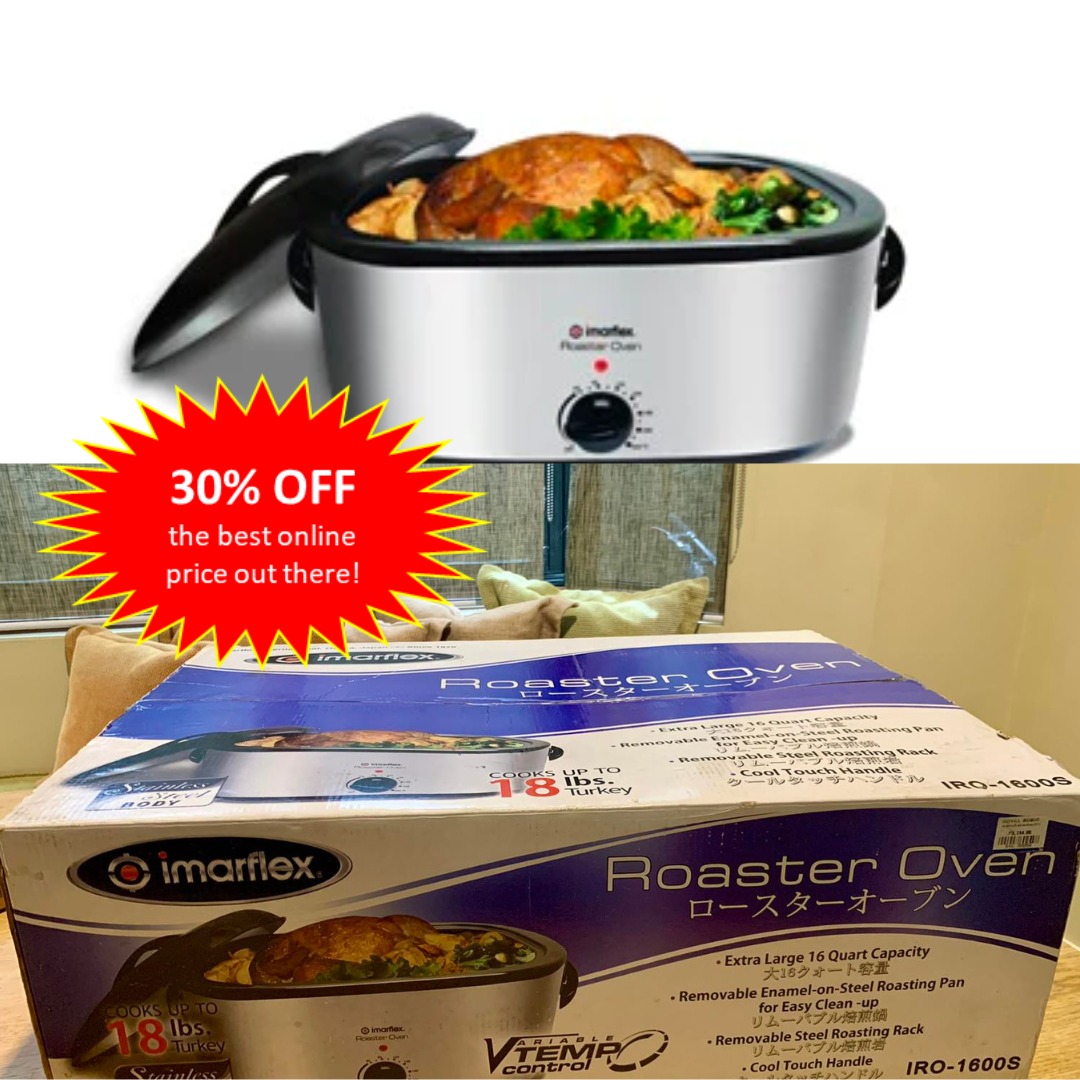 FOR SALE Imarflex 16Quart Roaster Oven, Furniture & Home Living
