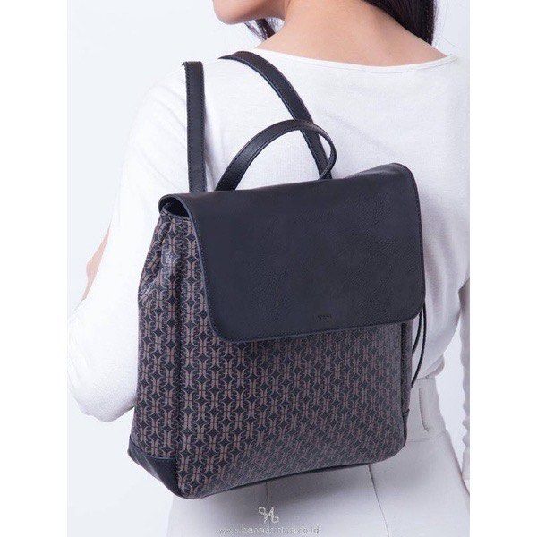 Fossil claire backpack top black
