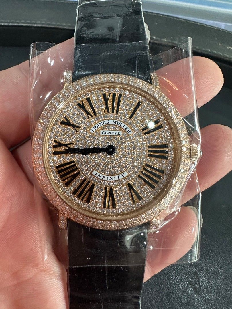 Franck Muller infinity 8045QZ round classic rose gold original