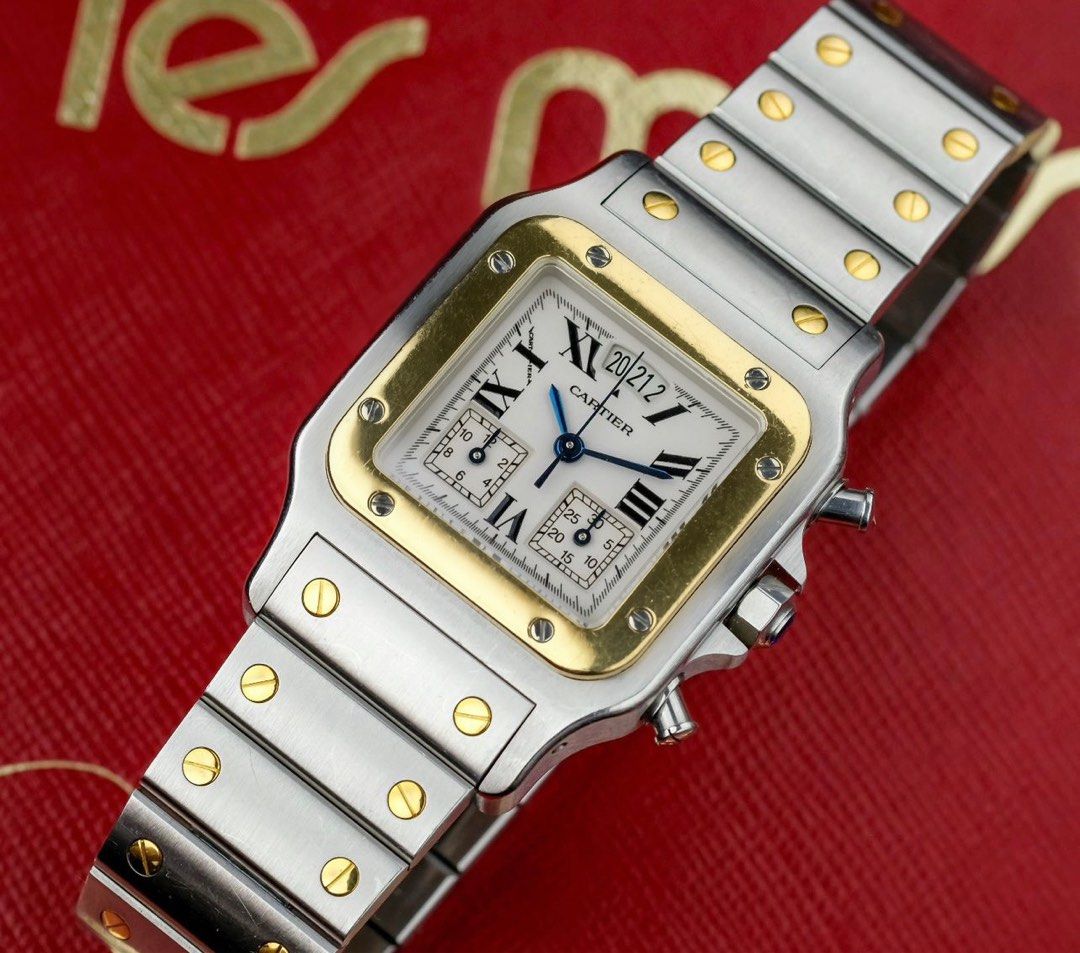Cartier santos galbee new arrivals chronograph