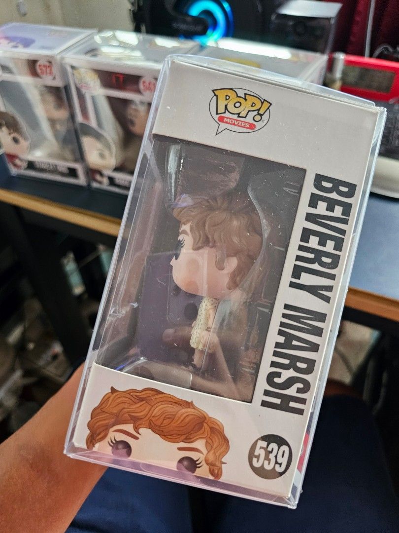 Funko Pop Beverly Marsh It Movie (Category: Designer & Blind Box Toys) located in Bulacan. Submitted by reputationstore (Listing ID 1262206317, Image 2). Description: Funko Pop! Movies It Chapter 1 and 2 Funko #573 Beverly Marsh(P400 bought in Bremen, Germany in early 2019, with slight dents on the box) 📦NOT MINT BOX - ALL WITH BOSS PROTECTOR 📬DM for more pics of the Funkos 💭RFS decluttering, moving abroad soon 💳Payment via GCash 🚛Delivery v