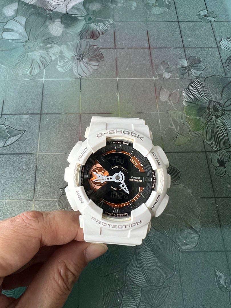 G Shock WHITE GMA S110CW Women s Fashion Watches Accessories