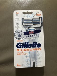 Gillette吉列SkinGuard紳適系列剃鬚刀 1刀架 + 刀頭 2片