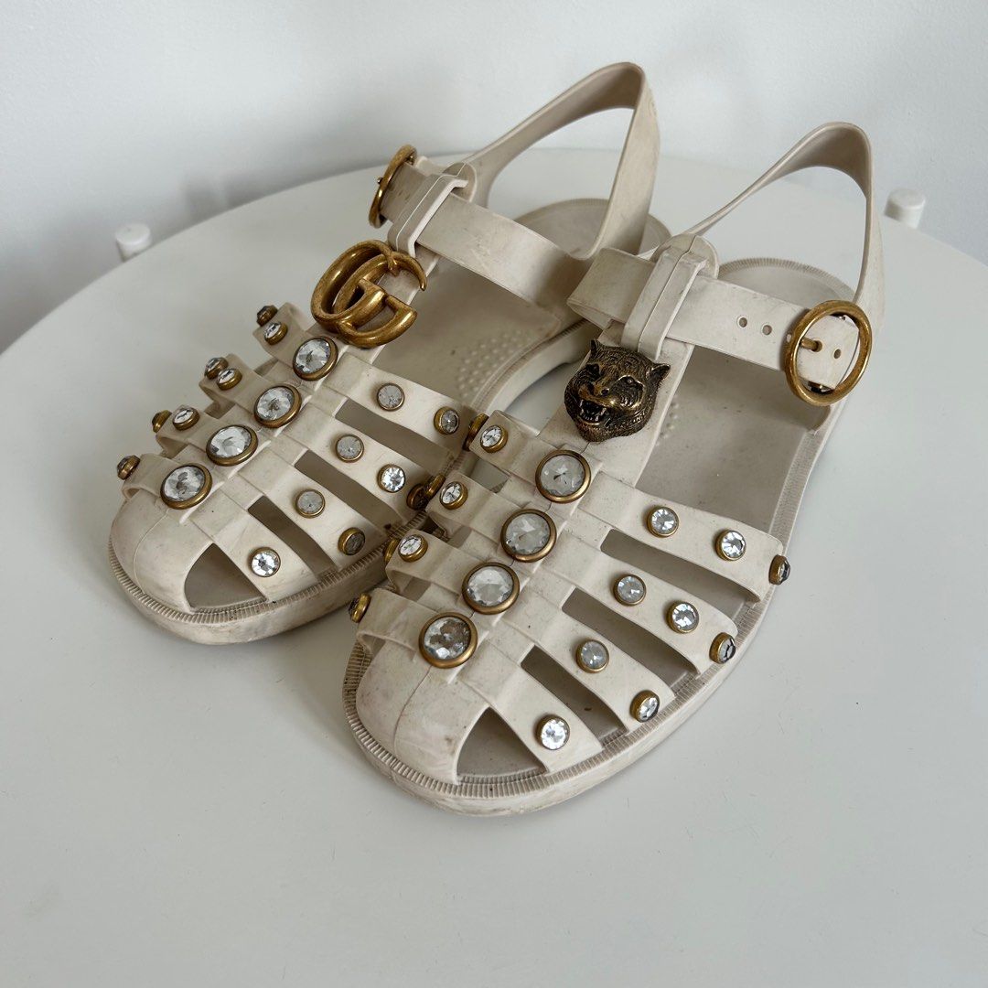 Gucci online rubber flats
