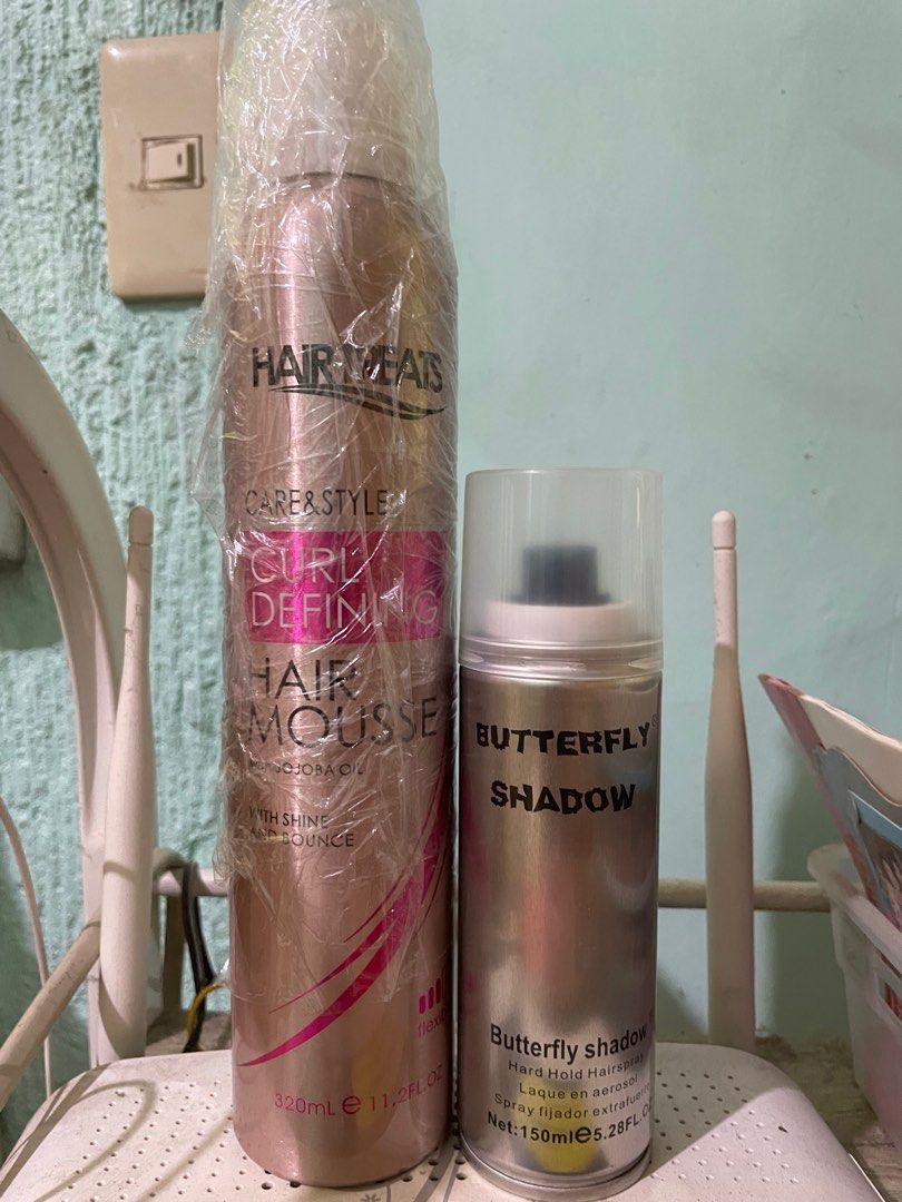 Hair Mousse and hair spray, Beauty & Personal Care, Hair on Carousell